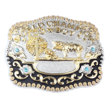 World Champion Cowboy Belt Buckle